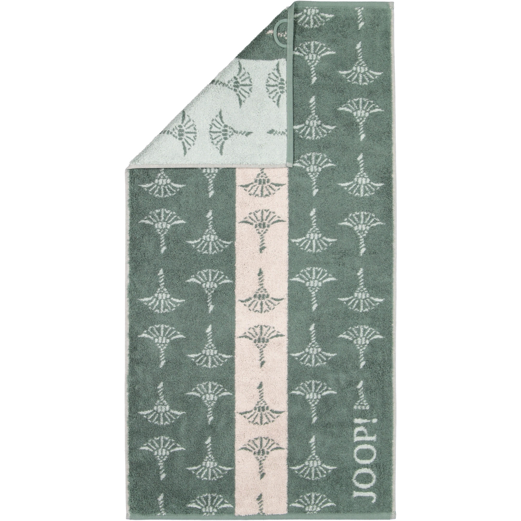 HANDTUCH DIVIDED CORNFLOWER 1706 SALBEI - 44 - Grün, Textil (50/100cm) - Joop!