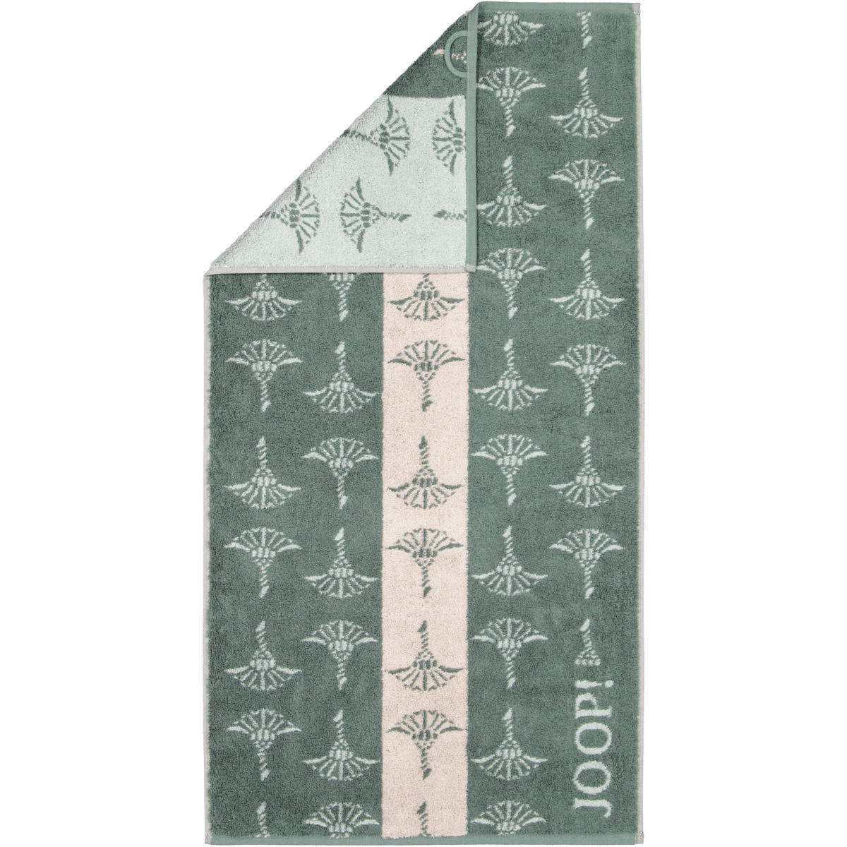 HANDTUCH DIVIDED CORNFLOWER 1706 SALBEI - 44 - Grün, Textil (50/100cm) - Joop!