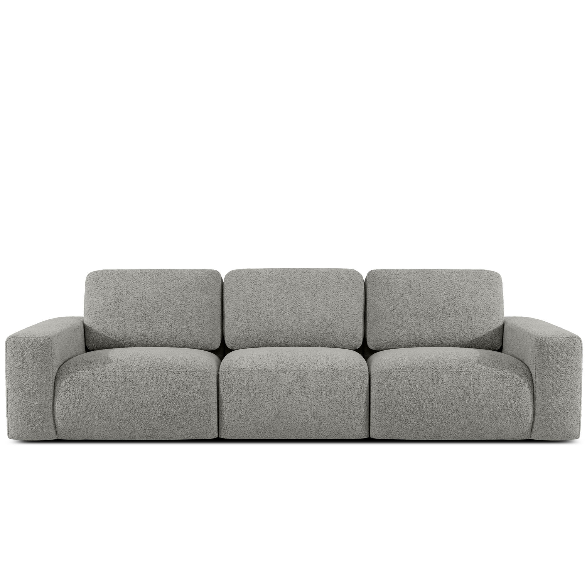 3-SITZER SOFA ZUCCO, Dunkelaschgrau - Dunkelgrau, Holz/Holzwerkstoff (292/85/100cm) - KONSIMO®