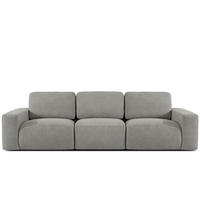 3-SITZER SOFA ZUCCO, Dunkelaschgrau - Dunkelgrau, Holz/Holzwerkstoff (292/85/100cm) - KONSIMO®