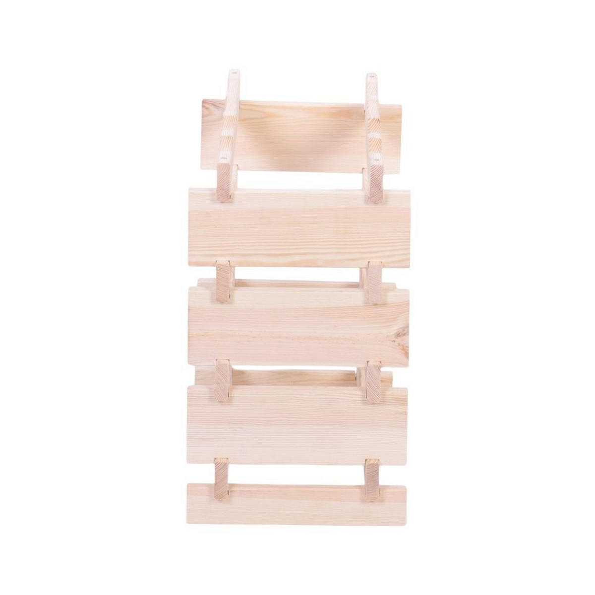 WEINREGAL VINOTECA FLEX PRO HxBxT 51x46x28cm 16 Flaschen auf 4 Ebenen Natur unbehandelt - Naturfarben, Holz (46/51/28cm) - PROREGAL