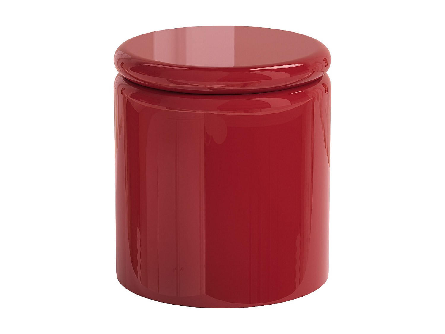 BEISTELLTISCH - 40 cmcm x 40 cmcm - Holz, Platte - Rot - AMOFA - Rot, Holz (40/40/42.5cm) - Vente-Unique