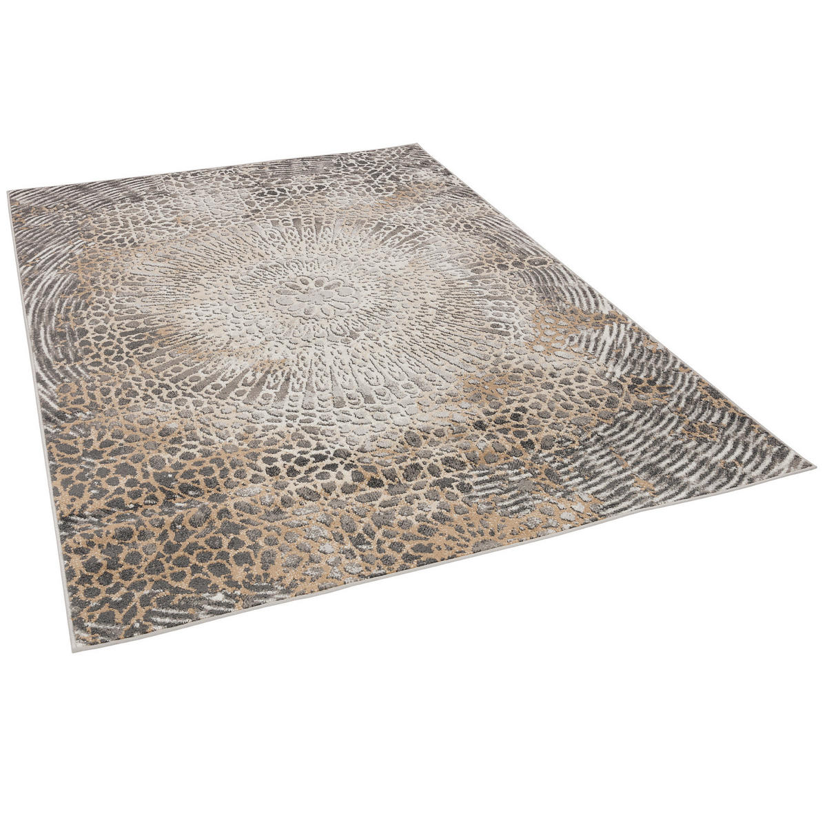 DESIGNER TEPPICH MODERNE ORIENT VINTAGE KLASSIK - Taupe, Textil (140/200cm) - Pergamon