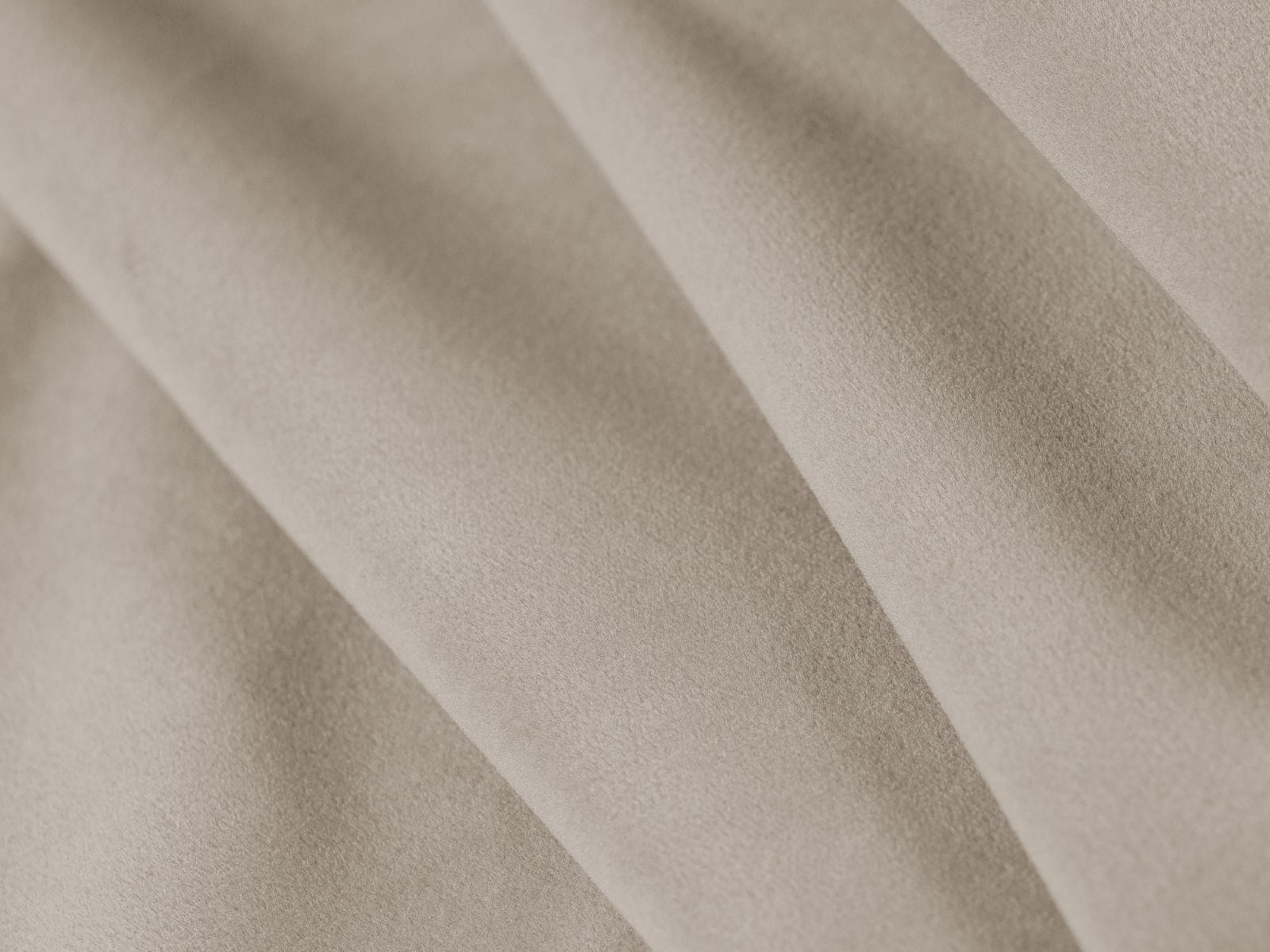 CHAISELONGUE links Ruby aus Samt beige - Beige, Textil (93/69/180cm) - Micadoni
