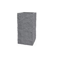 PFLANZKASTEN The Rock 36x72 cm, Grau, Fiberstone - Anthrazit, Kunststoff (36/72/36cm) - dasmöbelwerk