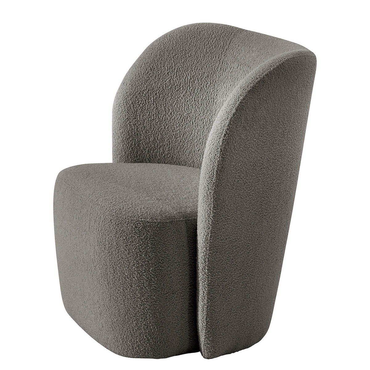 SESSEL - Dunkelgrau/Schwarz, Kunststoff/Textil (75/78/49cm) - home24