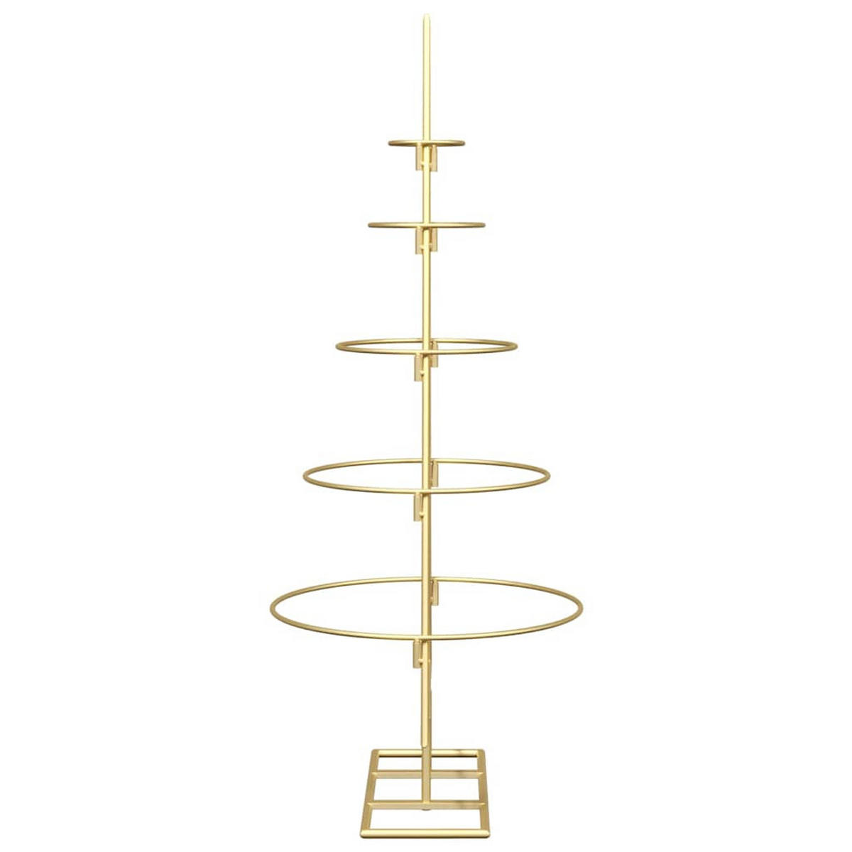 WEIHNACHTSBAUM Metall Gold 90 Cm Pulverbeschichteter Stahl - Goldfarben, Metall (90cm) - vidaXL