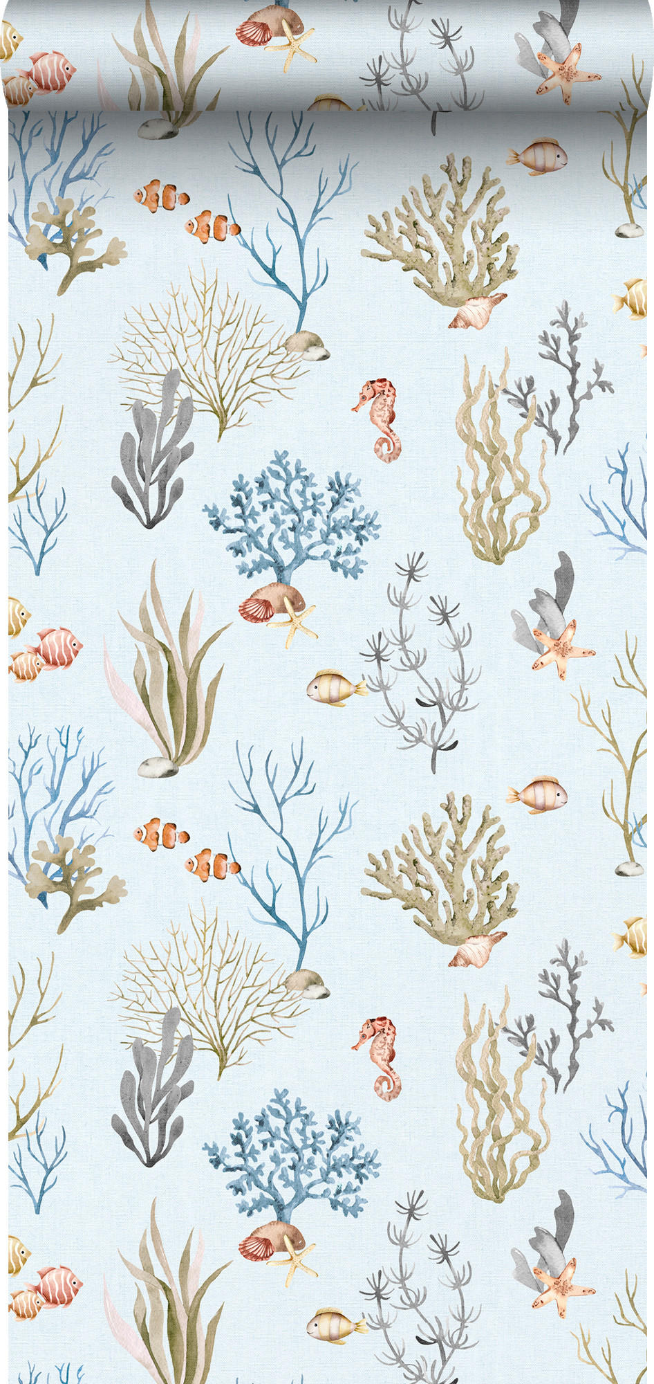 Sanders & Sanders Tapete Blau 53x0.1 cm