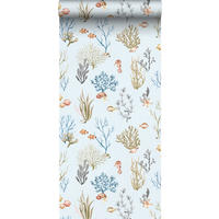 TAPETE Unterwasserwelt - Blau, Papier (53/0.1cm) - Sanders & Sanders