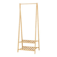 GARDEROBENSTÄNDER Öckerö - Naturfarben, Holz (60/150/40cm) - [en.casa]