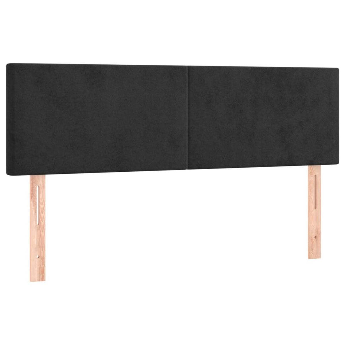 BOXSPRINGBETT Mit Matratze Schwarz 140/200 Cm Samt - Schwarz, Textil (140/200cm) - vidaXL
