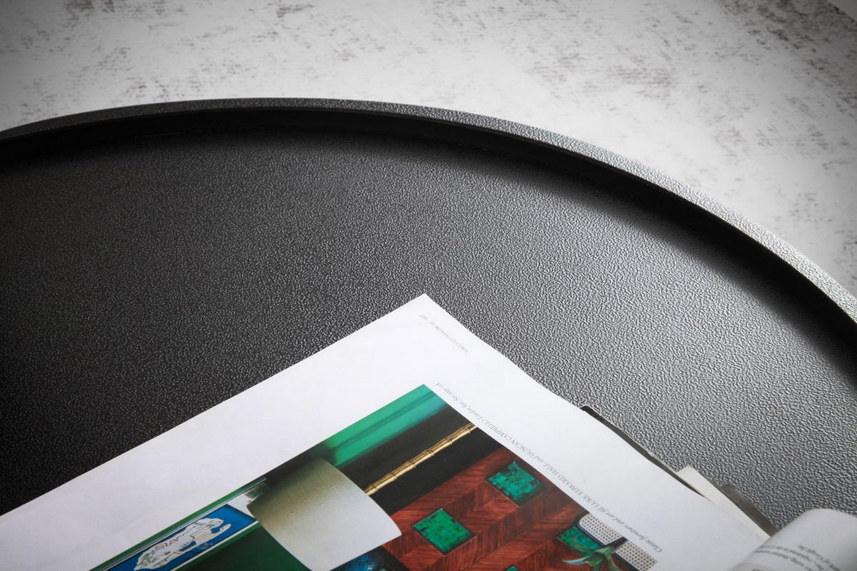 COUCHTISCH Schwarz Metall, Pilz-Design, Maße 60x60x36 cm - Schwarz, Metall (60/60/36cm) - KADIMA DESIGN
