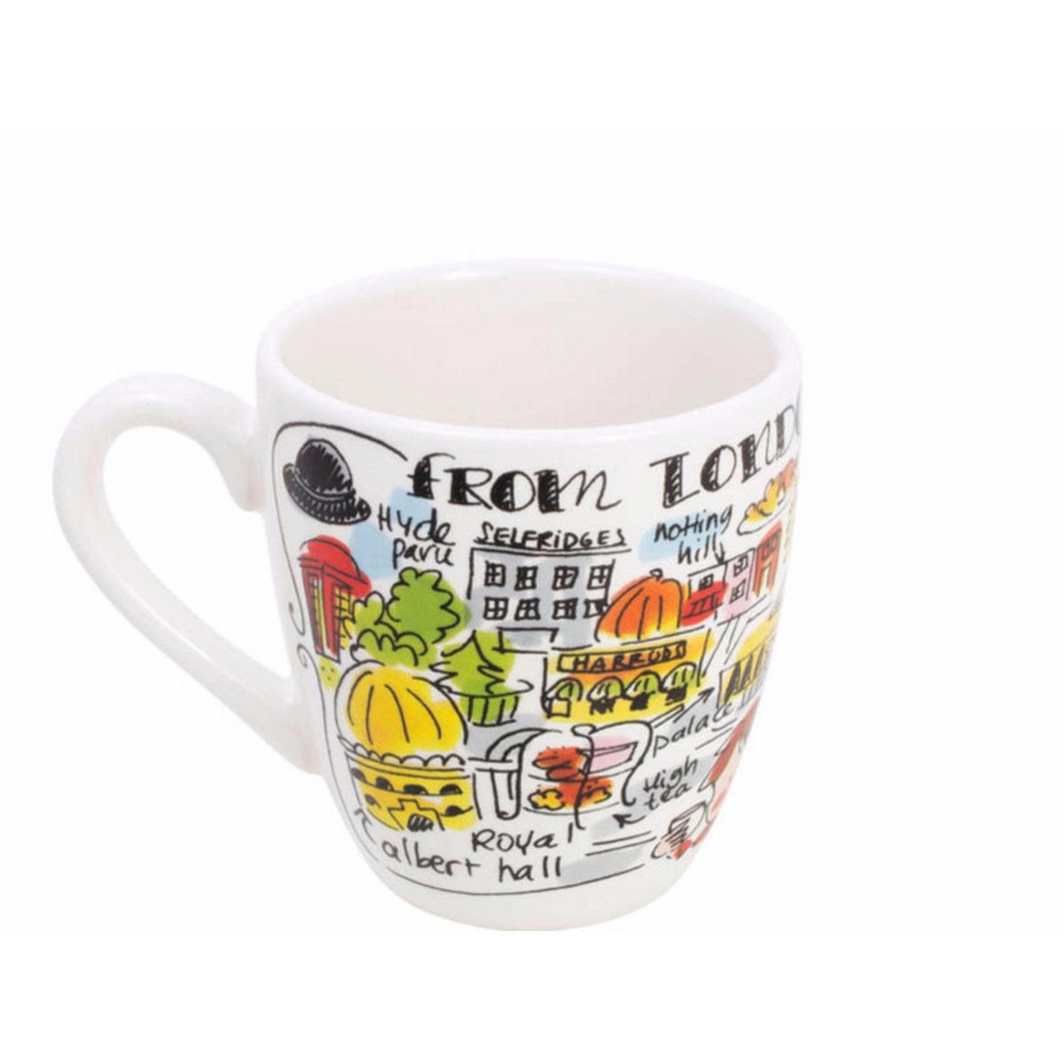 MINI-BECHER London in Bunt - 200 ml - Multicolor, Keramik (0.2L) - Blond Amsterdam