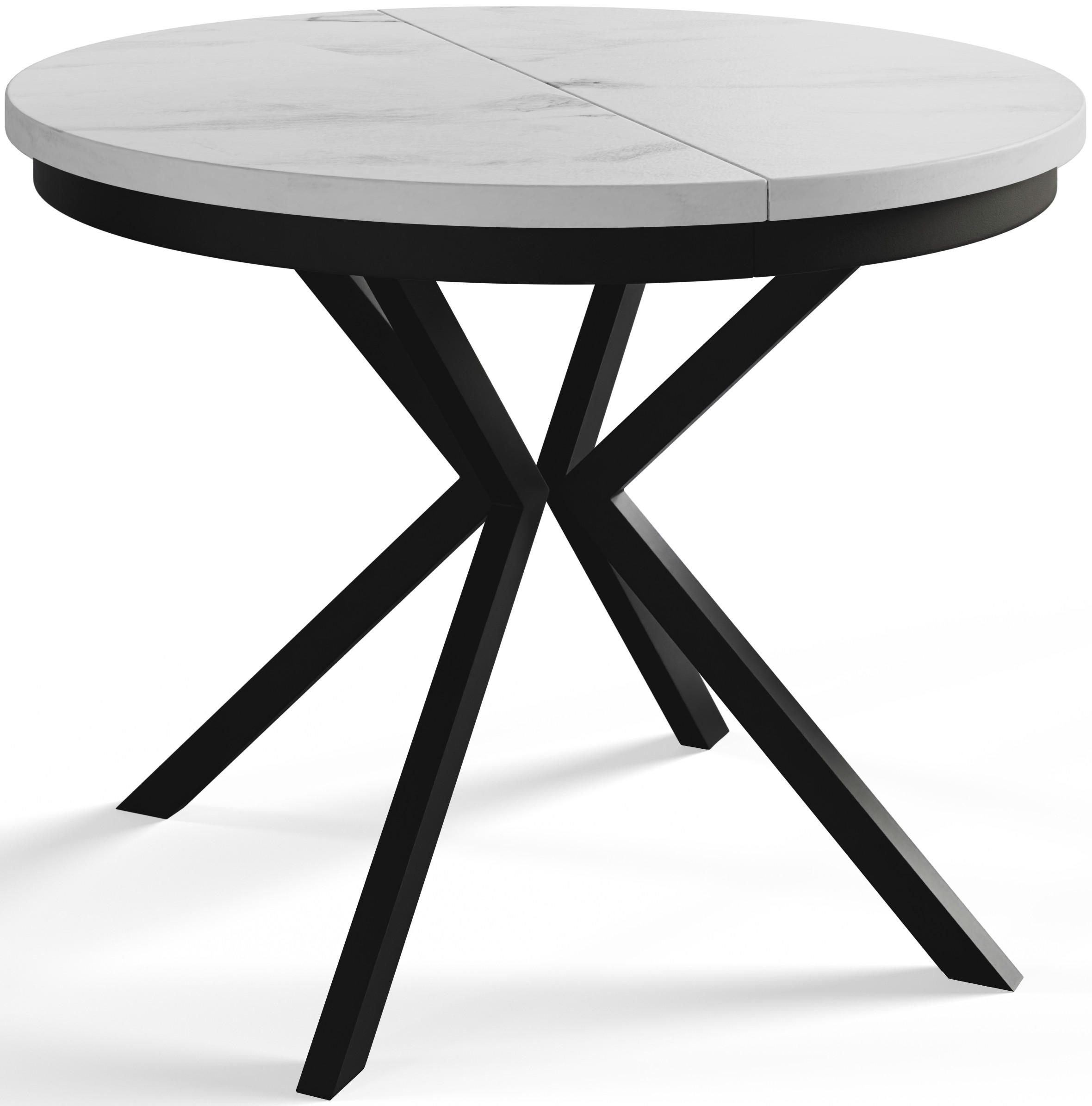 Alpi-Möbel Runder Hellgrau, Schwarz 120x76x120 cm