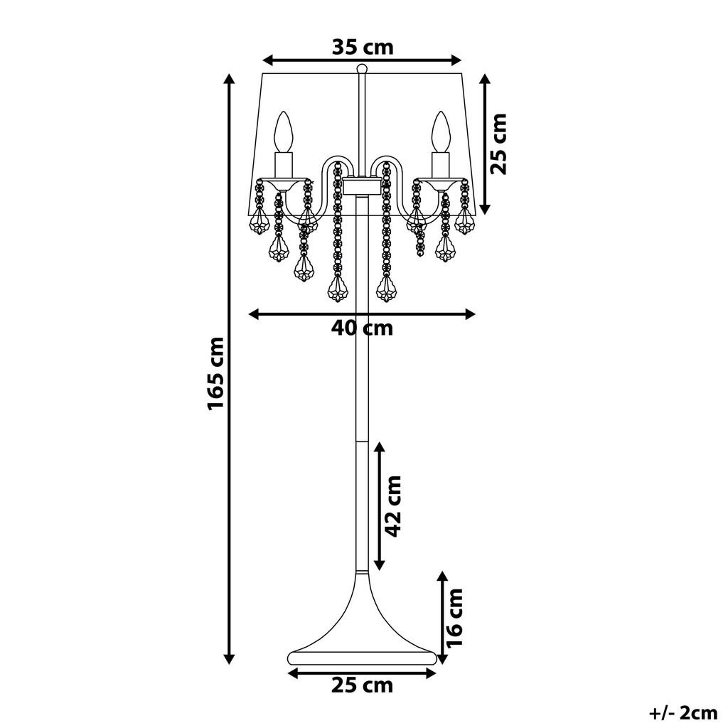 Thumbnail - Beliani Stehlampe, Schwarz, Metall, 40x165x40 cm, Lampen & Leuchten, Innenbeleuchtung, Stehlampen, Stehlampen