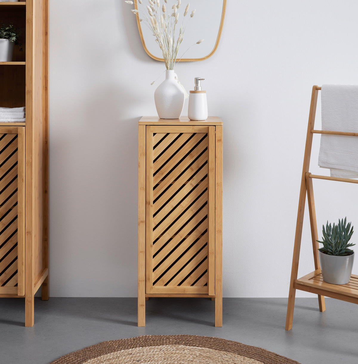 REGAL Bonny Naturfarben Bambus - Naturfarben, Naturmaterialien (35/85/36cm) - Bessagi Home