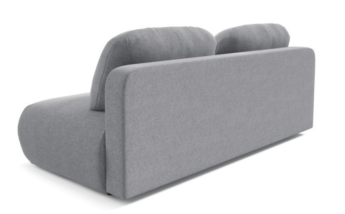 SOFA Grau OTO Ausziehbar Mit Bonnellfederung - Grau, Textil (206/90/92cm) - Sepro Meble