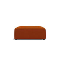 POUF Jodie aus strukturiertem Stoff terrakotta - Terracotta, Textil (80/40/102cm) - Micadoni