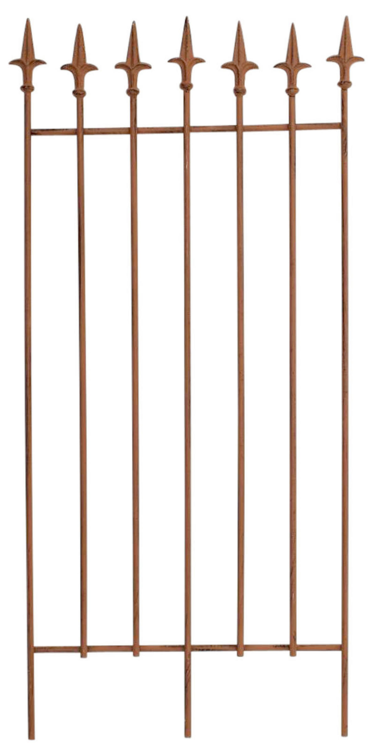 RANKGITTER 2er Set Metall antik braun - Braun, Metall (50/100/0.7cm) - CLP