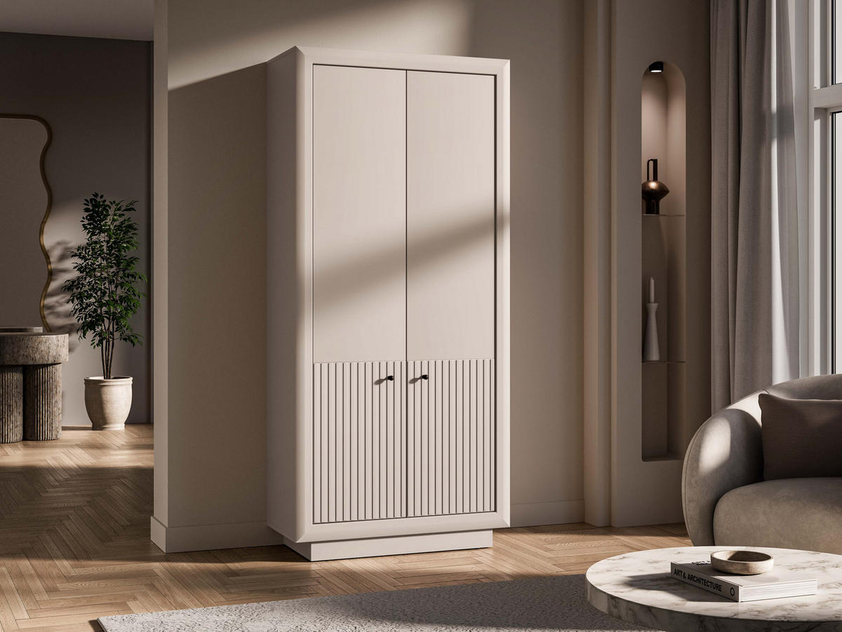 WOHNZIMMER Set 3-tlg. – Solo – Kaschmir - Kaschmir, Holzwerkstoff (92/200/53cm) - hi-markt