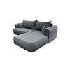 ECKSOFA BRAVO 280/180 in Bouclé Dunkelgrau rechts - Dunkelgrau, Holz/Holzwerkstoff (280/180cm) - Deine Möbel 24