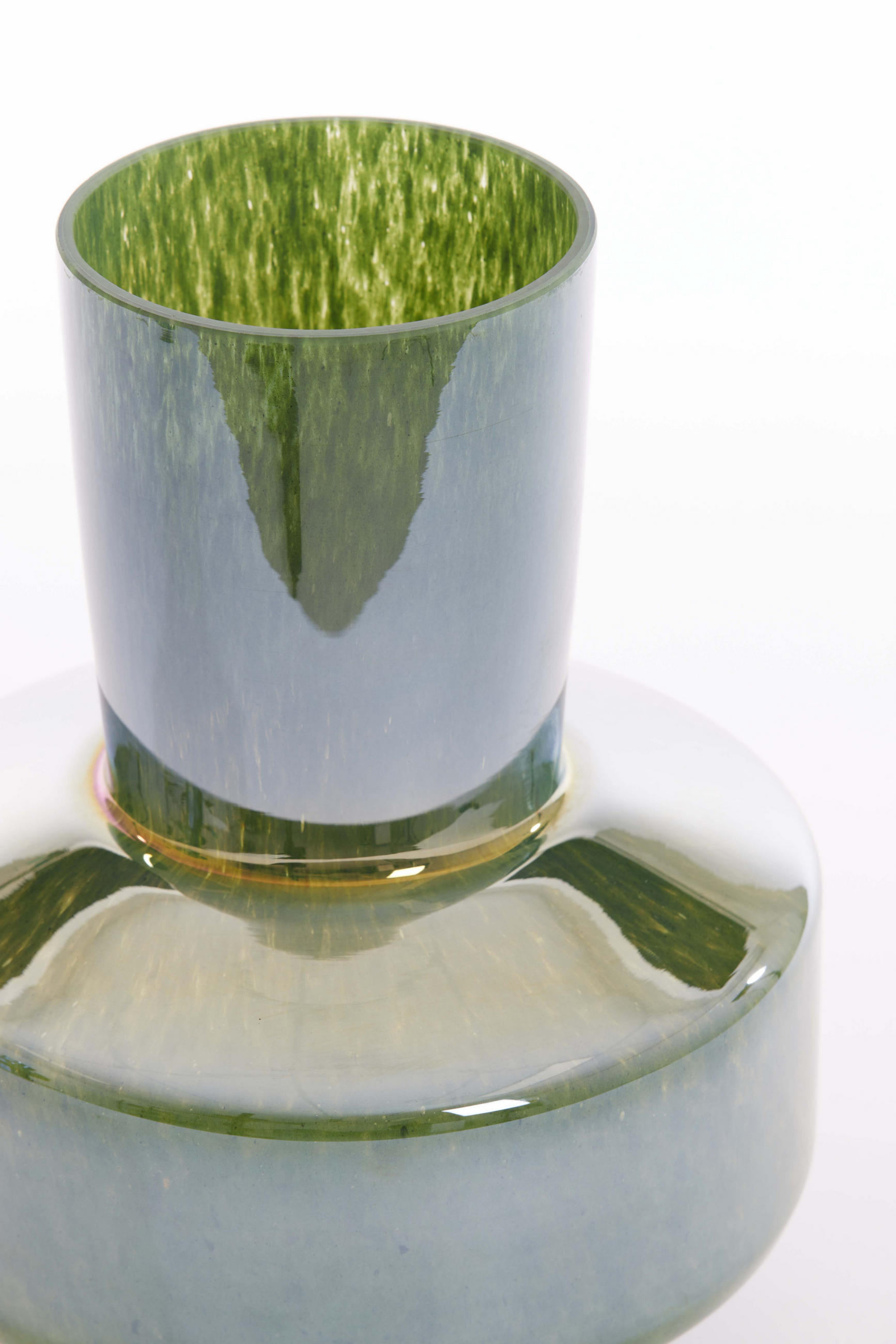 VASE Trasmos Grün Ø23,5/29,5 cm - Grün, Glas (23.5/29.5cm) - Light & Living