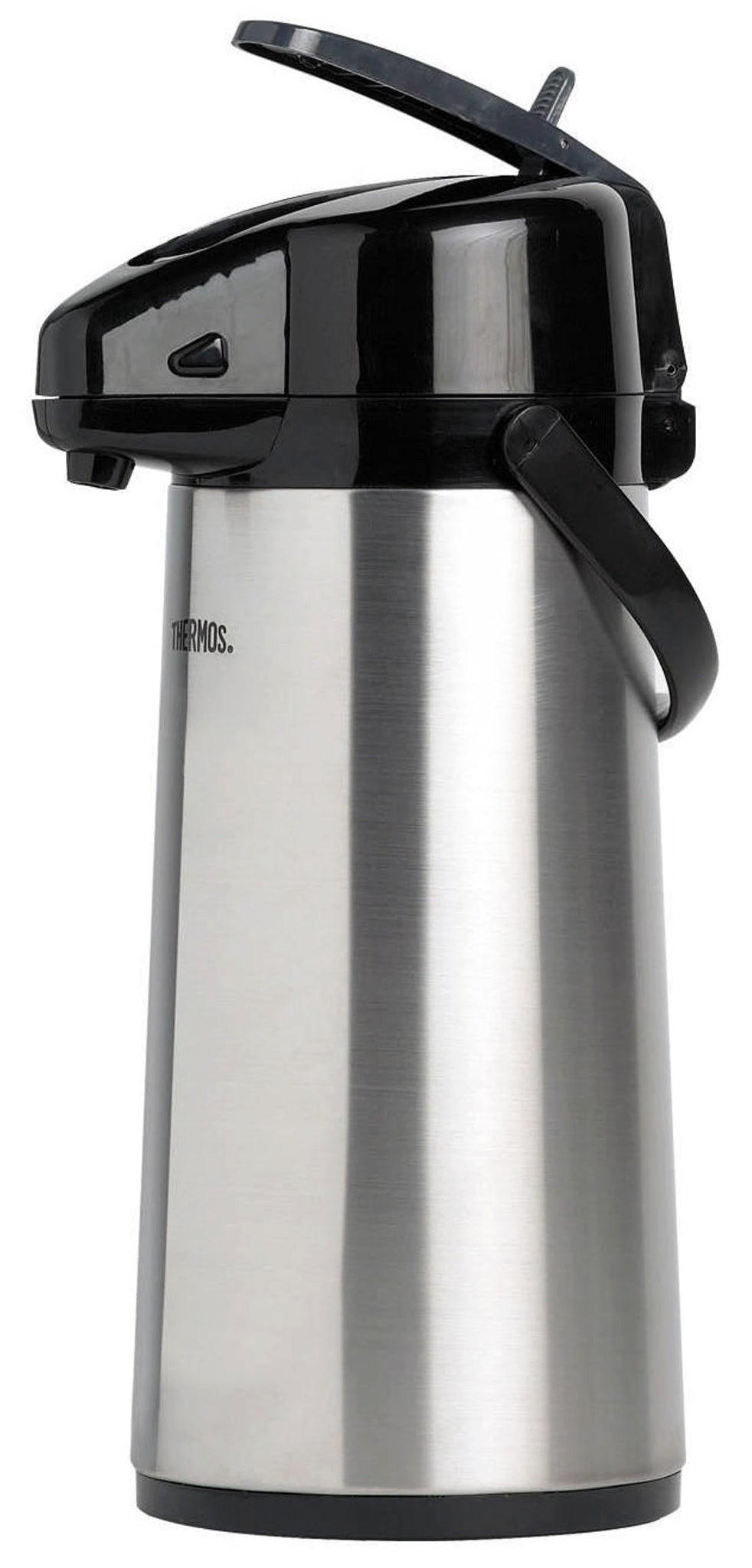 THERMOSKANNE kanne Mit Pumpe Inox 2.2 Liter - Silberfarben, Metall (2.2L) - Thermos