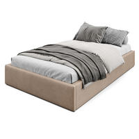 POLSTERBETT 120x200cm Bett mit Stauraum Lattenrost Beige - Beige, Holz/Holzwerkstoff (120/200cm) - Muralo