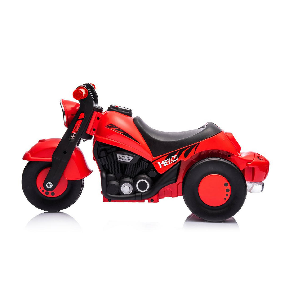 RUTSCHER Bubble Rider Musik rot Seifenblasen Motorraddesign ab 3 Jahren - Rot, Kunststoff (80/35/42cm) - Chipolino