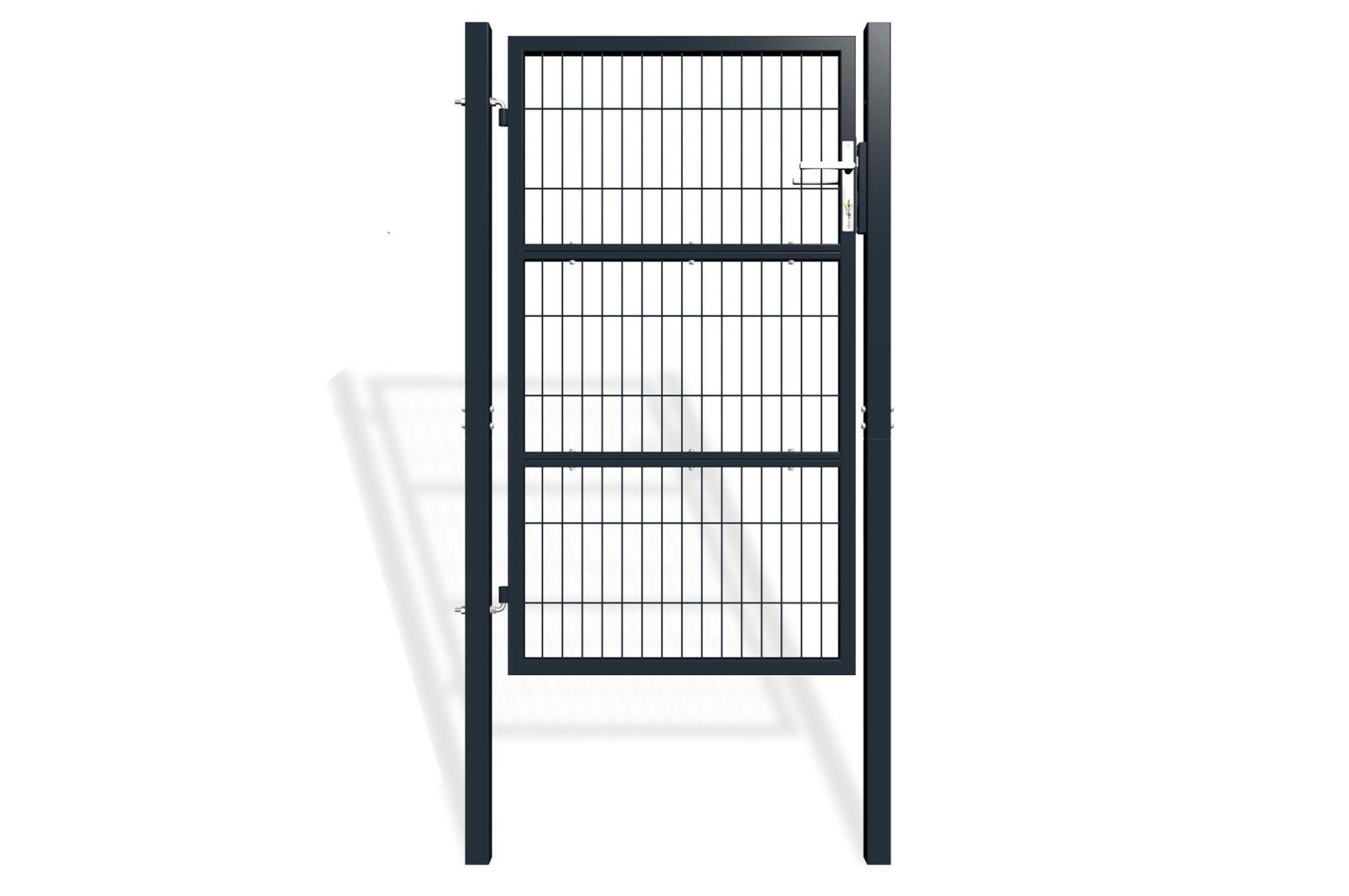 ZAUNTOR Razo grau 1m H.160cm Metall - Grau, Metall (106/166cm) - Casanoov