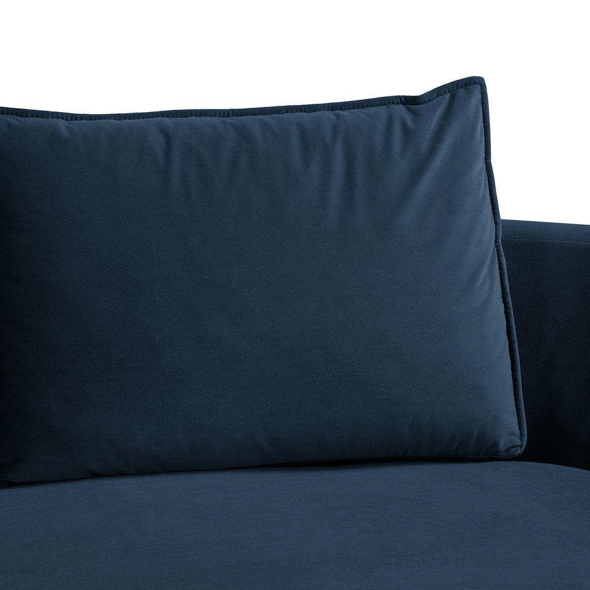 OTTOMANE - modular - Schwarz/Dunkelblau, Kunststoff/Textil (196/82/146cm) - home24