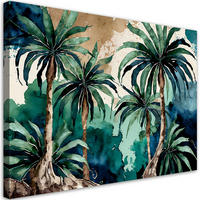 WANDBILD tropische palmen landschaft natur - Grün, Textil (60/40cm) - Feeby