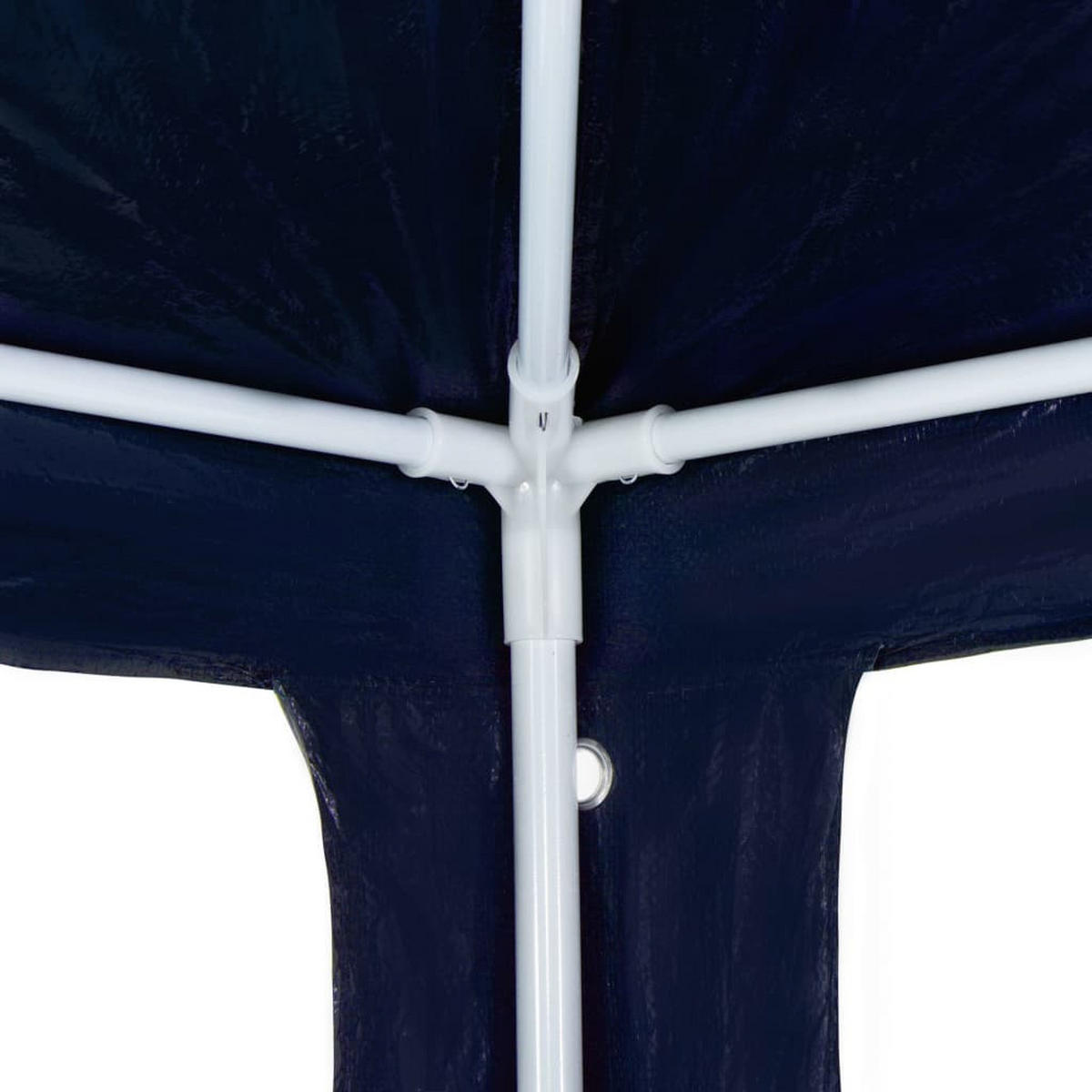 PARTYZELT 3/4 M Pe Blau - Blau, Kunststoff (300/255/400cm) - vidaXL