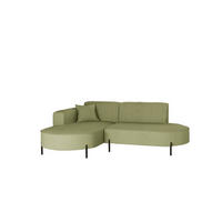 ECKSOFA Valencia Xs - Opal, Holzwerkstoff/Textil (236/165cm) - Fun Möbel