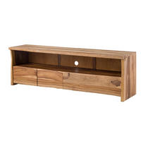TV-BOARD Sheesham 190x50x60 natur lackiert / sandgestrahlt PURE SHEESHAM #220 - Naturfarben, Holz (190/60/50cm) - Massivmoebel24