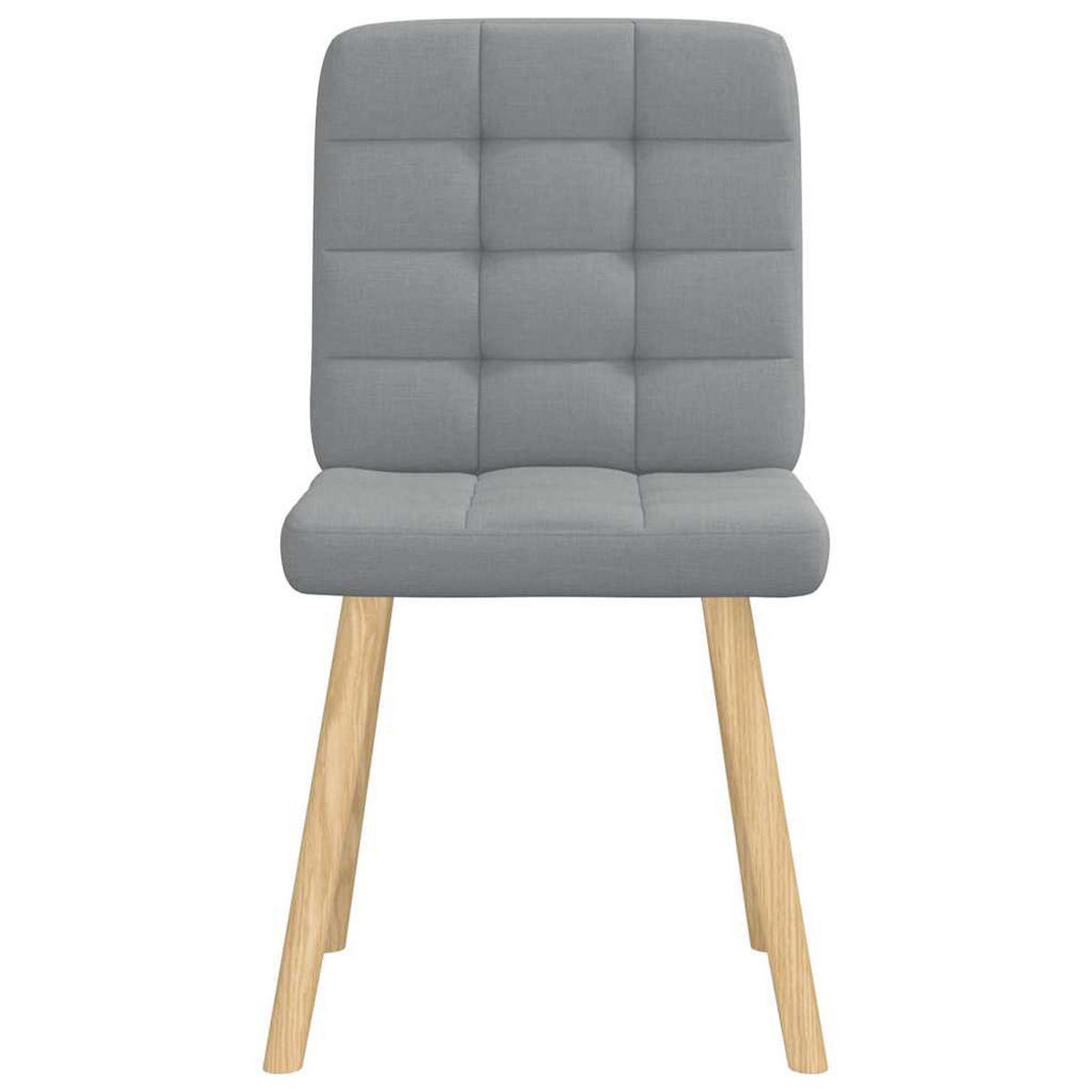 ESSZIMMERSTÜHLE 2 Stk. Hellgrau Stoff 45*54*86cm - Grau, Metall (45/86/54cm) - ZMH