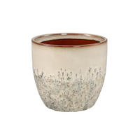 TOPF Harper Beige 17/17/15.5cm - Beige, Keramik (15.5cm) - PTMD Collection