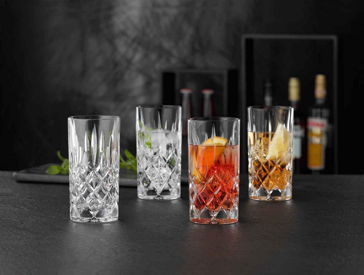 LONGDRINKGLÄSER Noblesse transparent 375 ml 4-tlg. - Transparent, Glas (0.375L) - Nachtmann