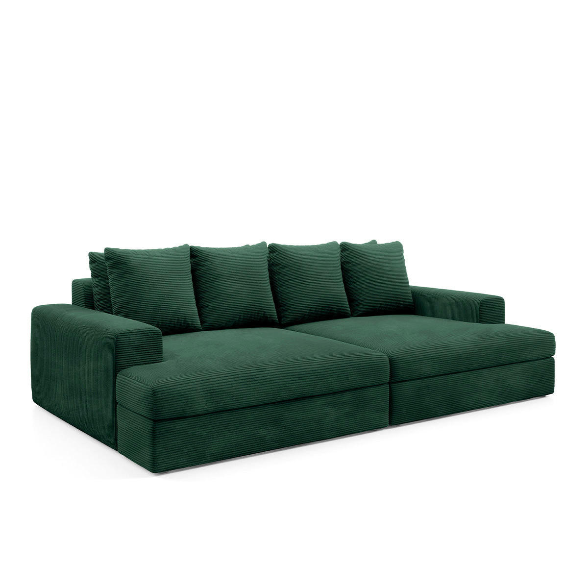 SOFA Paola 3 Sitzplätze Tannengrün - Waldgrün, Holz (272/86/167cm) - Petits-meubles