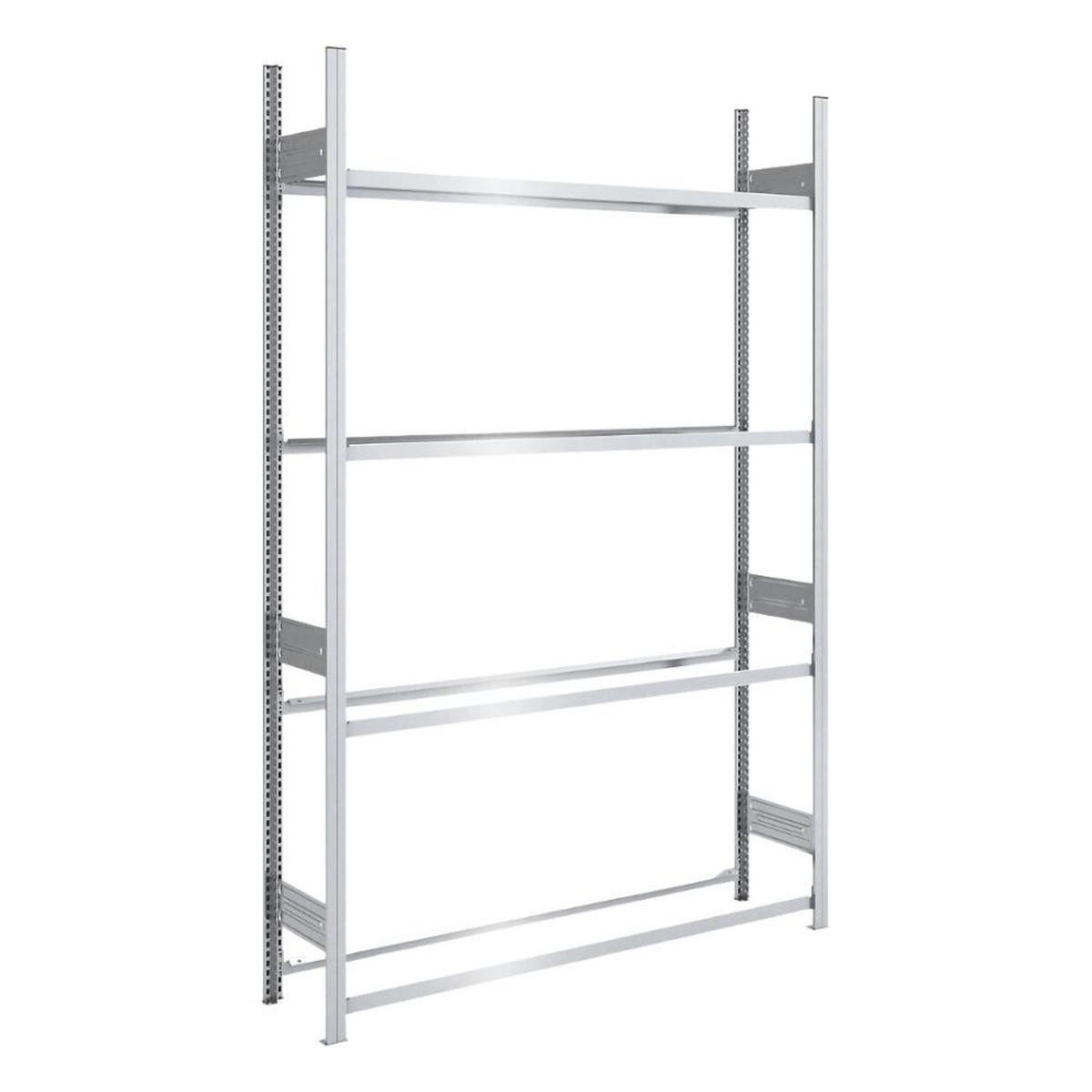 REIFENREGAL TIRE PRO 250x150x43cm 4 Ebenen 150kg Fachlast Bis zu 7 Reifen pro Ebene Verzinkt - Silberfarben, Metall (150/250/43cm) - PROREGAL