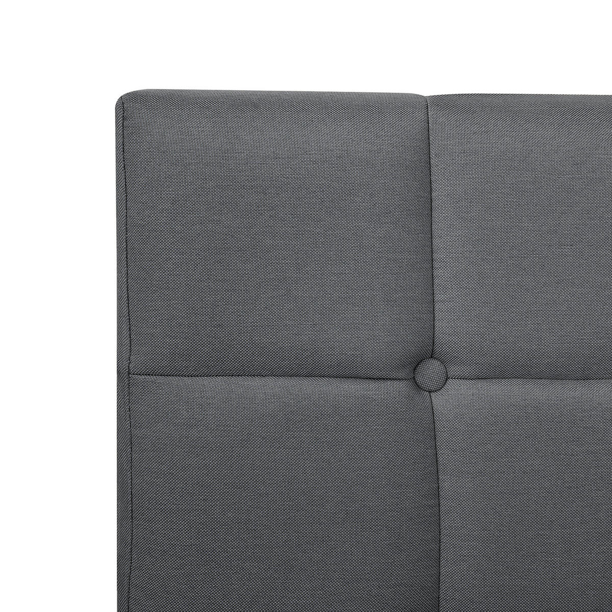 BOXSPRINGBETT 160/200cm Dunkelgrau Admiral - Dunkelgrau, Textil (160/200cm) - Beliani