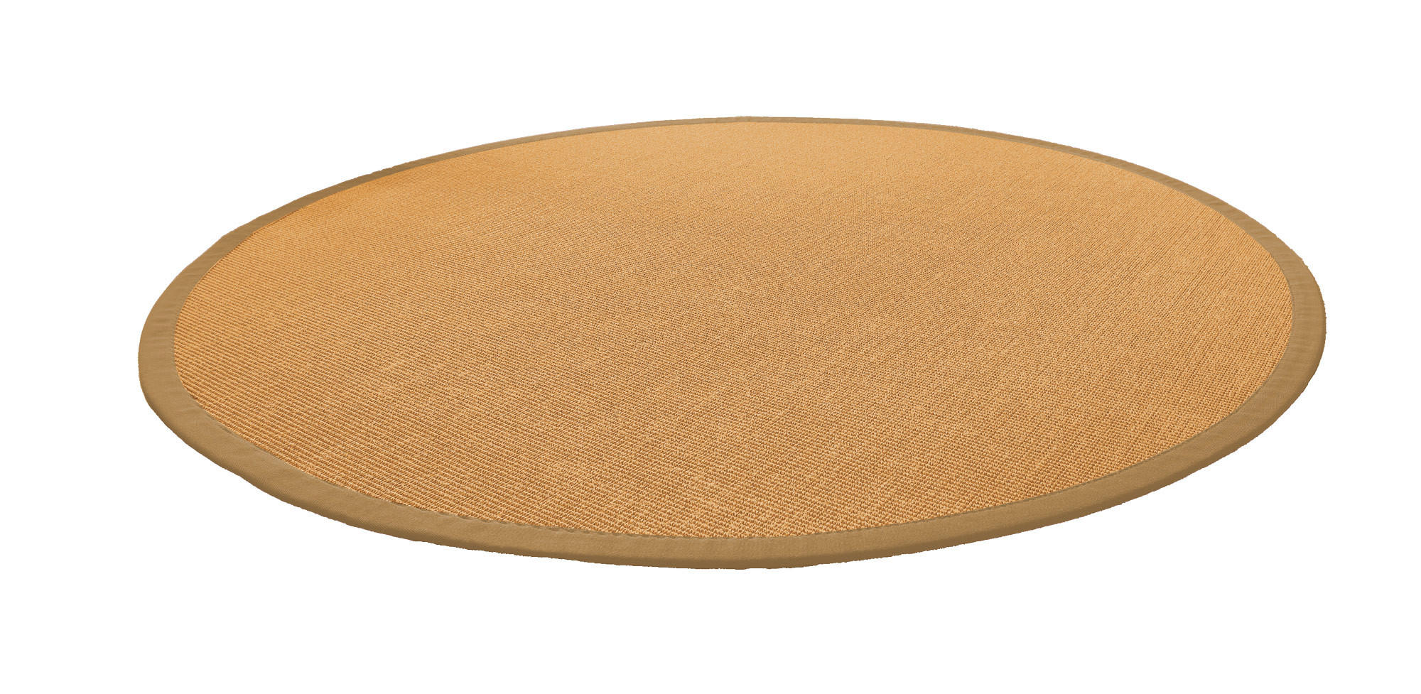 TEPPICH Sisal Manaus cognac/beige Rund 250cm - Cognac, Textil (250/250cm) - Astra