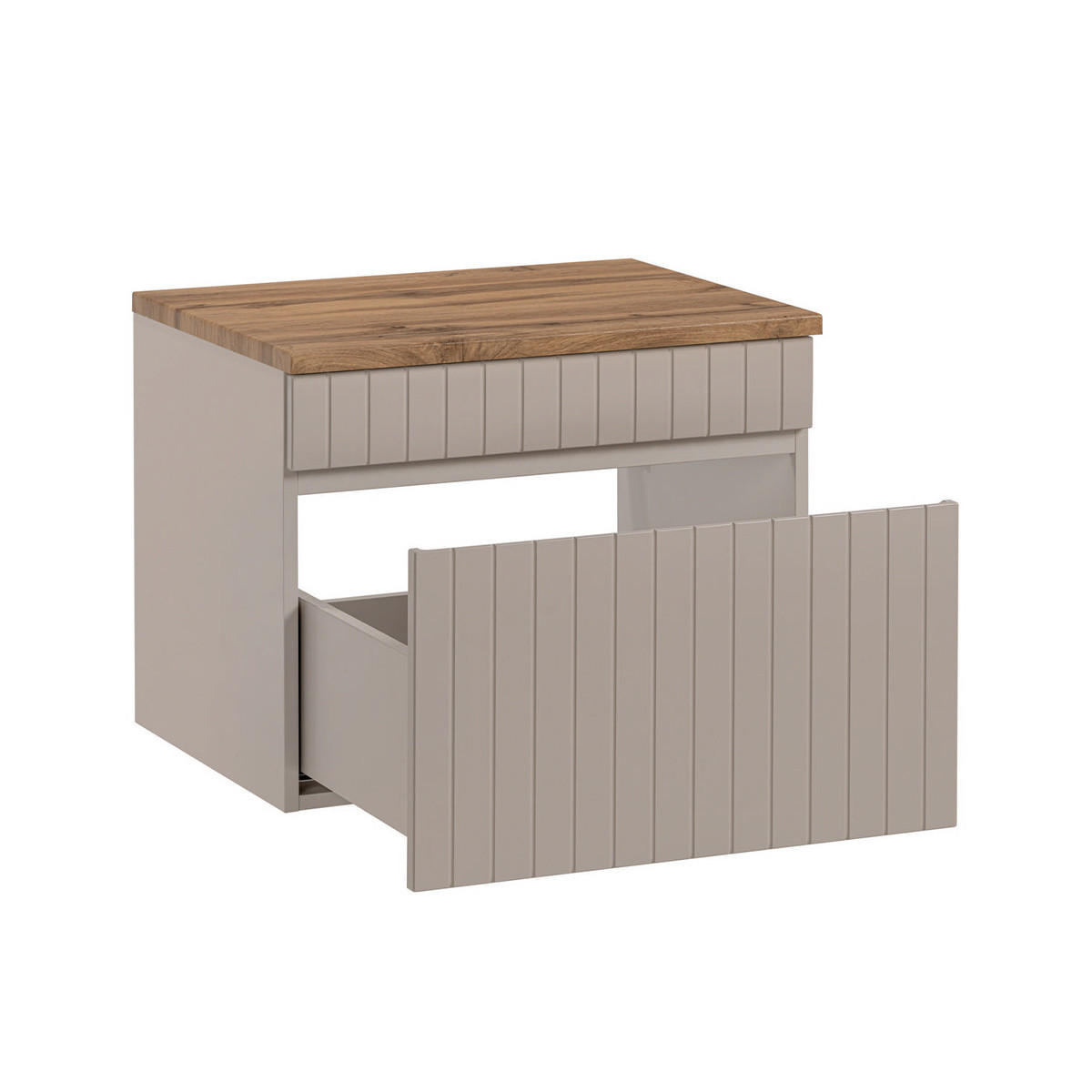 WASCHTISCHUNTERSCHRANK 60.4cm Zelie Kaschmir - Beige, Holzwerkstoff (60.4/48/46cm) - Petits-meubles
