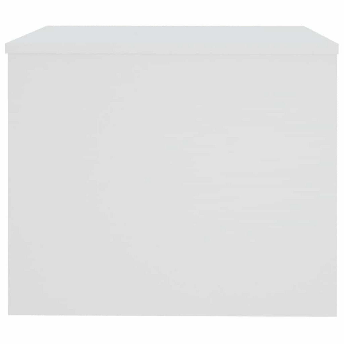 COUCHTISCH mit verstellbare Tischplatte, 80/50/40 cm, aus Holzwerkstoff, Weiß - Weiß, Holz (80/50/40cm) - vidaXL