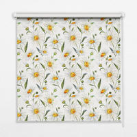 VNÚTORNÁ roleta - okenná roleta - roleta - 90x140 cm - Sedmokrásky - biela, plast (90/140/0.5cm) - TULUP
