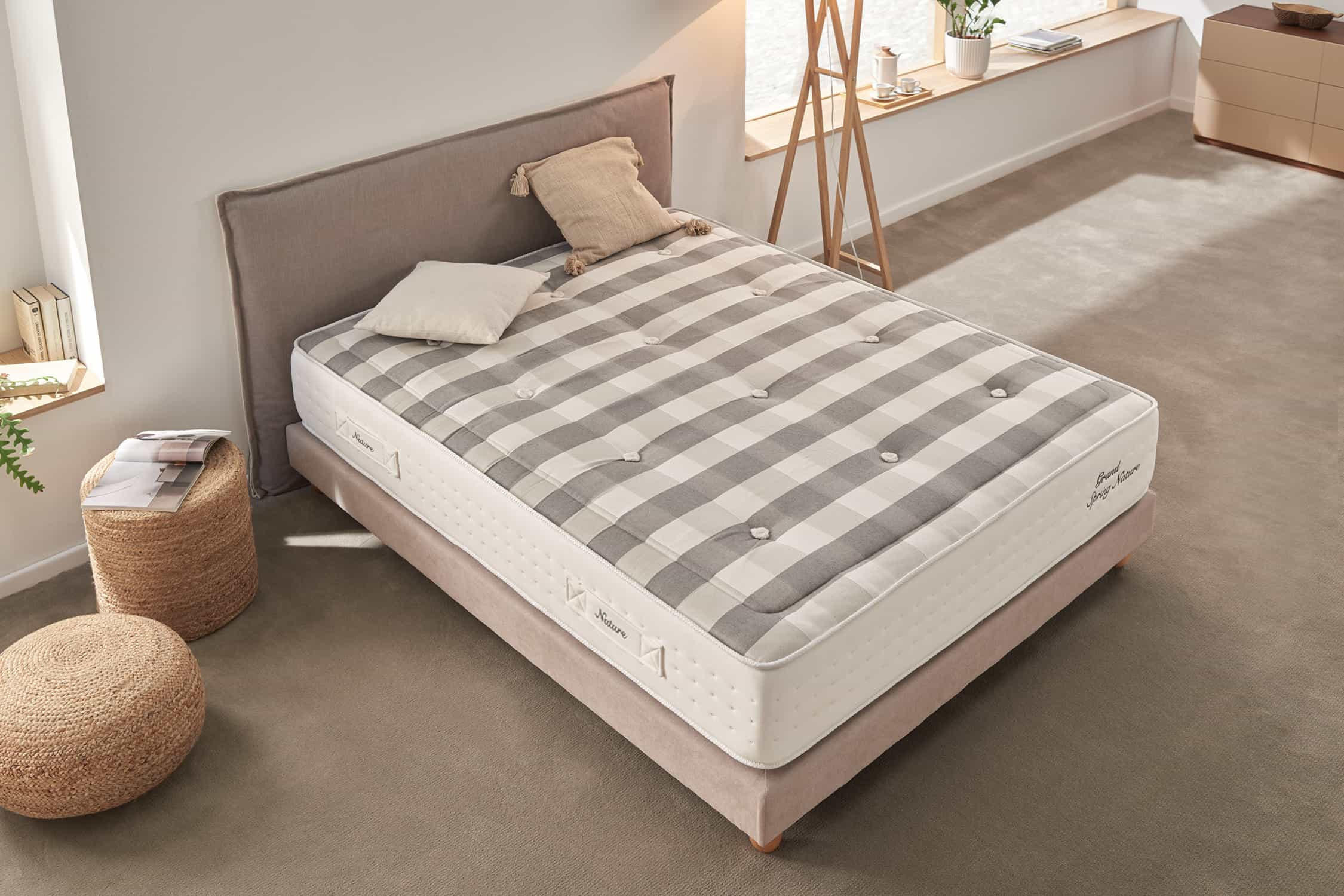 MATRATZE Grand Spring Nature - 160X200, 30cm - Weiß, Textil (160/200cm) - Moonia