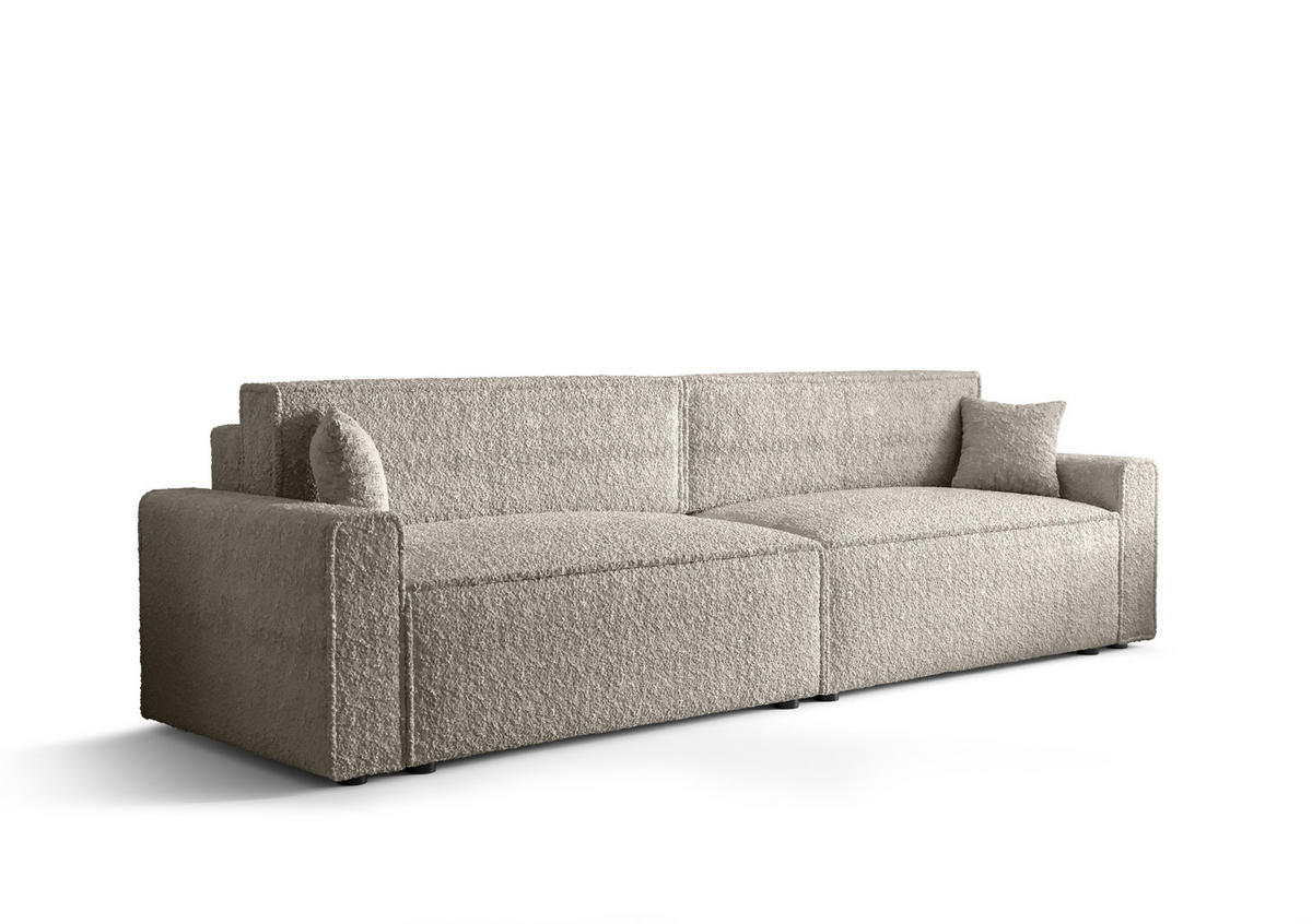 DOPPELSOFA Mira mit Schlaffunktion - Creme, Textil (292/90/85cm) - SIMKAM Furniture