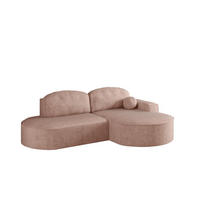 ECKSOFA Girona Mit Schlaffunktion - Rosa, Holzwerkstoff/Textil (278/179cm) - Fun Möbel