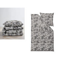 BETTWÄSCHE History Bloom grau 135/200 cm Bio-Baumwolle - Grau, Textil (135/200cm) - Södahl