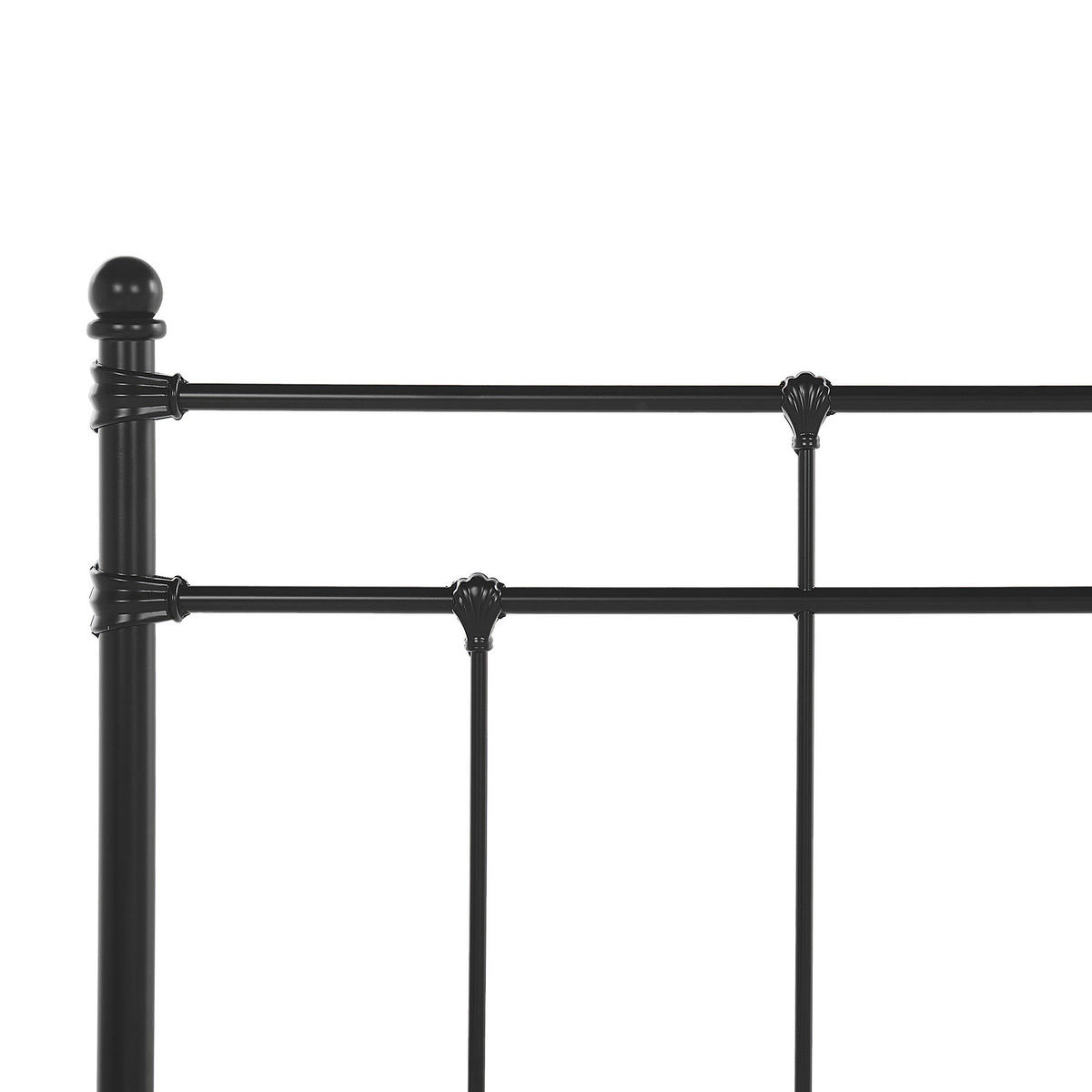 METALLBETT 140/200cm Schwarz Lynx - Schwarz, Metall (140/200cm) - Beliani